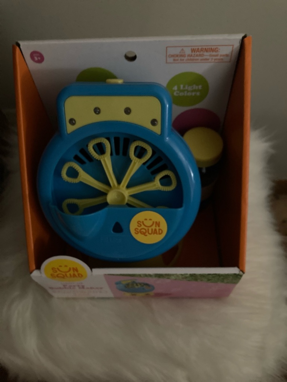 Blue Bubble Blower Toy for Kids